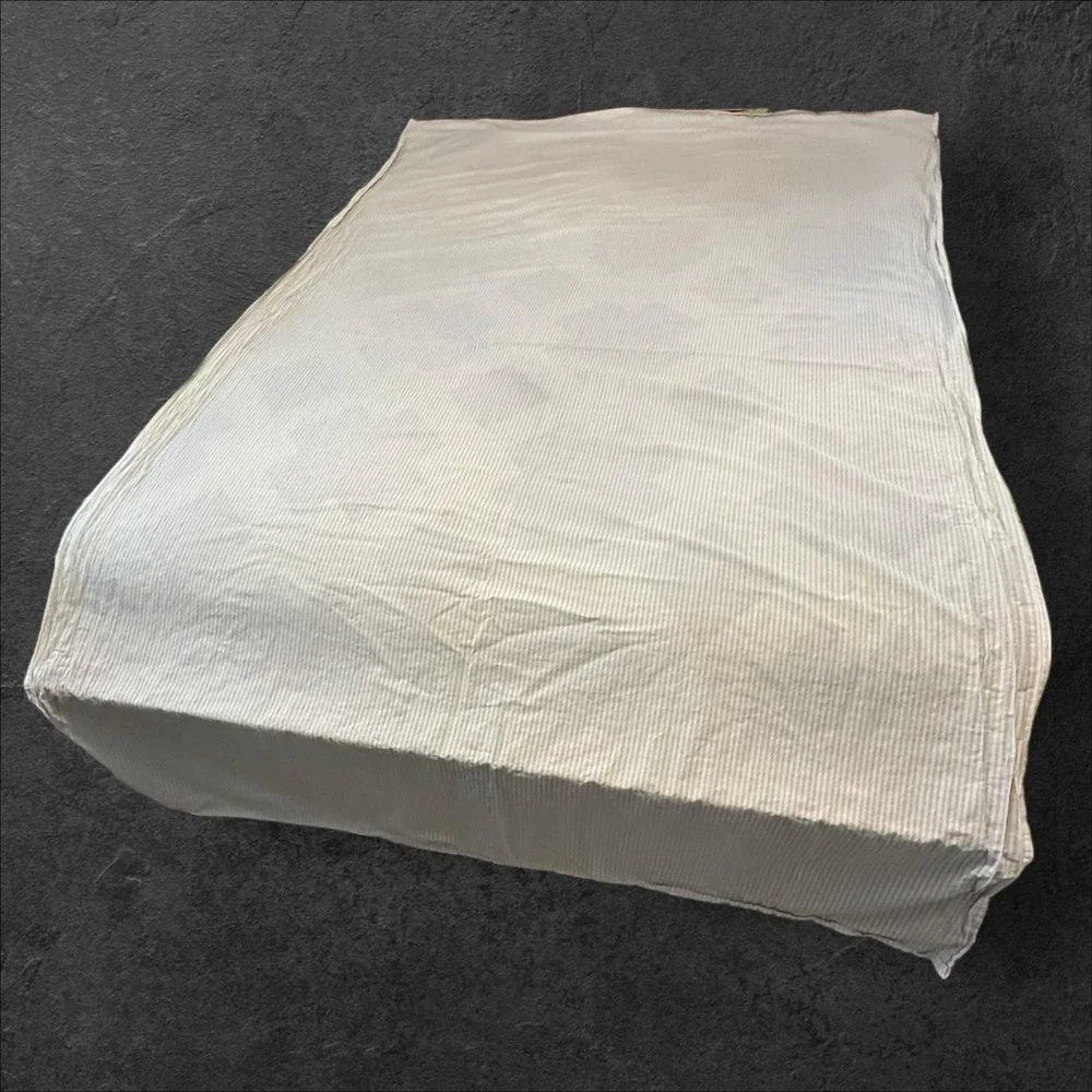 Tommy Hilfiger Twin Sheet Set Gray Stripe Cotton w Pillowcase  - Read‎